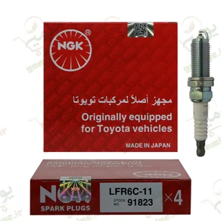 شمع پایه بلند برند NGK کارتن قرمز مخصوص تیوفایو (TU5) گرید A کد 91823